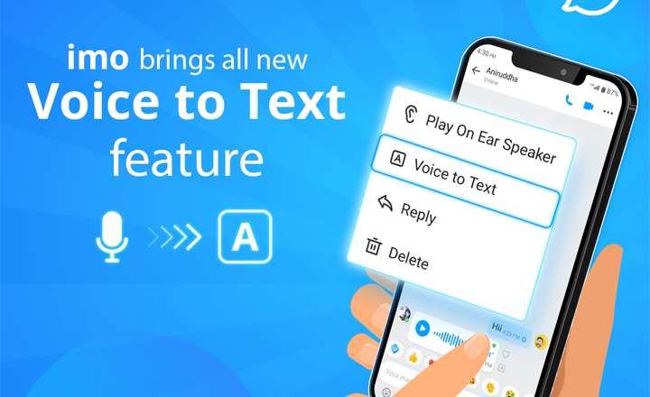 imo launches ‘Voice to Text’ feature