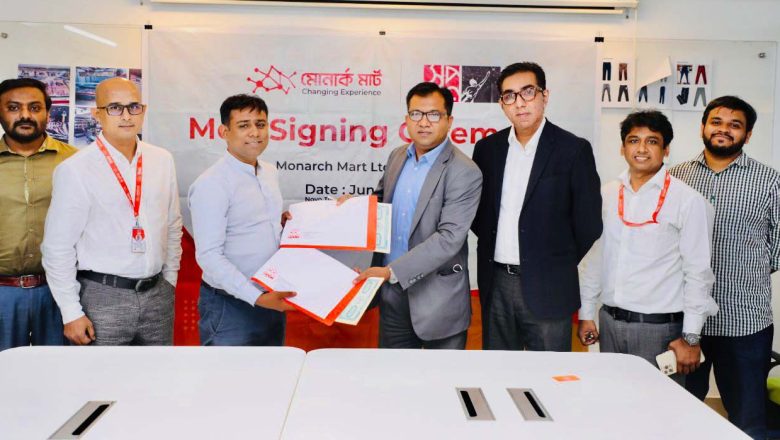 Shwapno and Shakib Al Hasan’s Monarch Mart signed the MoU to facilitate online grocery