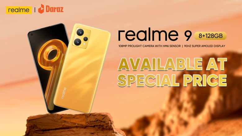 realme 9-4G with 108MP prolight camera now available at special offer in Daraz