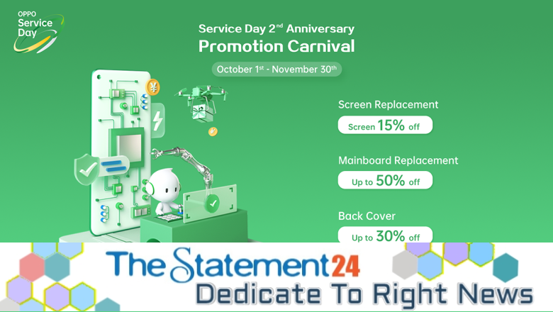 OPPO holds a 2-month carnival to celebrate the 2nd anniversary of OPPO Service Day