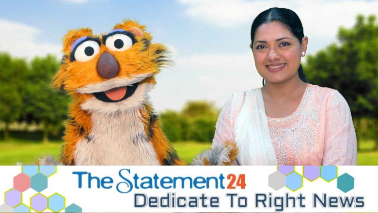 Sisimpur’s Halum and Tisha together on International Tiger Day