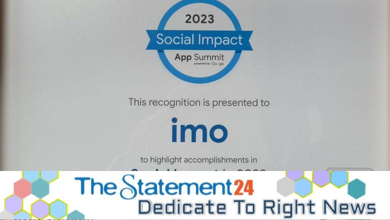 imo accoladed with ‘Social Impact Award’ by Google
