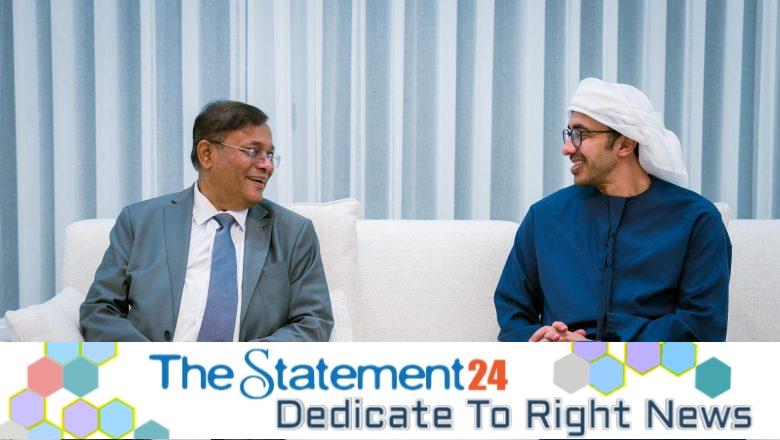 UAE Foreign Minister meets Dr. Hasan, emphasizes on partnership with Bangladesh