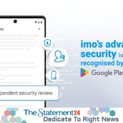 imo recognized as trusted messaging platform with Google Play security badge
