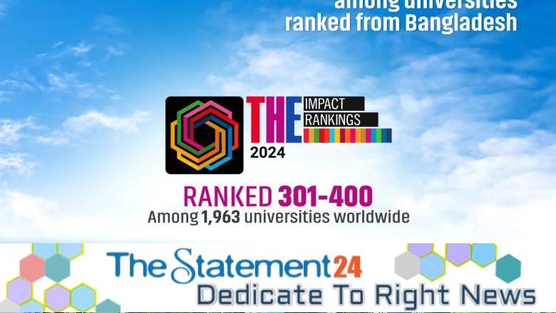 Daffodil International University tops in Bangladeshi Universities in Times Higher Education Impact Rankings 2024