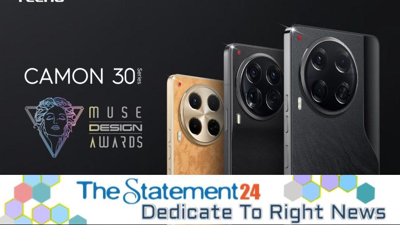 TECNO CAMON 30 Series bags Platinum at MUSE Design Awards