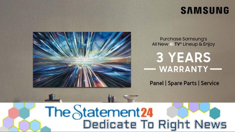 3-years’ Complete Warranty on selected Samsung TVs!