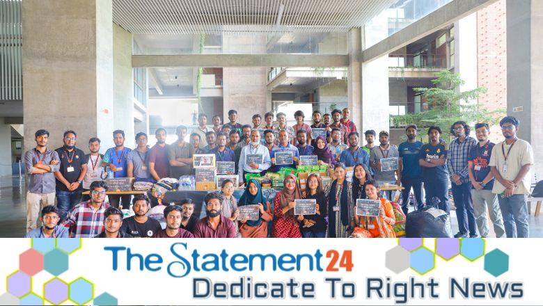 UIU Stands beside the flood-affected People