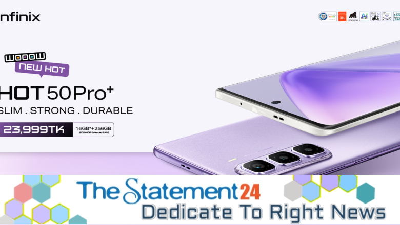 Infinix HOT 50 Pro+ launched with world’s slimmest 3D-surved SlimEdge design