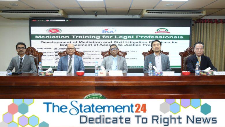 JICA organizes Mediation Training for legal professionals under A2J Project