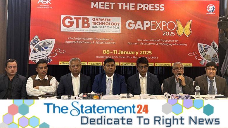 Garment Technology Tradeshow GTB 25 and Garment Accessories & Packaging Tradeshow GAP Expo 2025 begins on 8th January