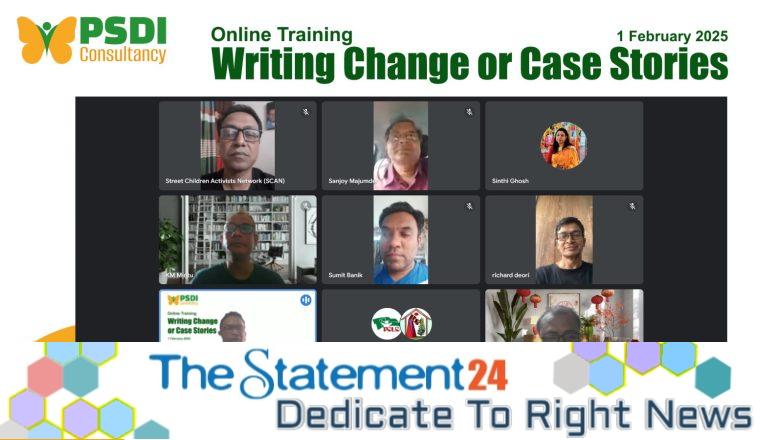 Online Training on writing change or case stories by PSDI