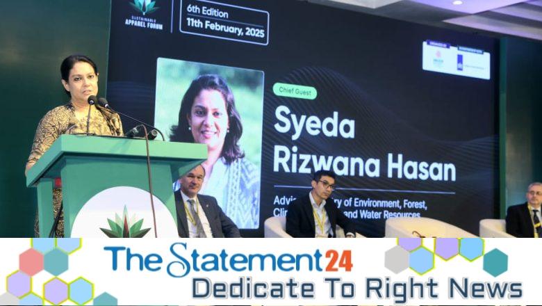 Environment Advisor Syeda Rizwana Hasan Calls for Industry-Wide Shift to Renewable Energy at SAF 2025