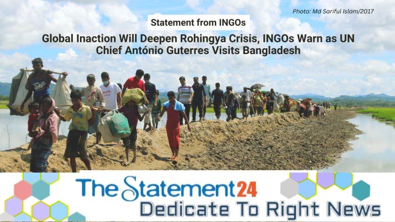 Global Inaction Will Deepen Rohingya Crisis, INGOs Warn as UN Chief António Guterres Visits Bangladesh