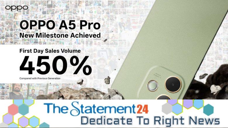 OPPO A5 Pro Achieves 450% Sales Surge Over Previous Generation