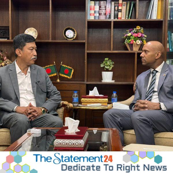 Canadian High Commissioner Calls on CHT Affairs Minister Dipen Dewan, MP