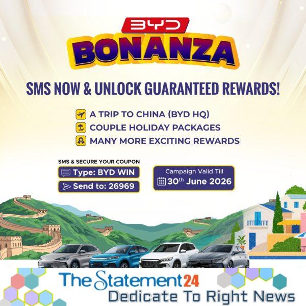 BYD Bonanza Brings Exclusive China Trip, Holiday Packages and Guaranteed Rewards