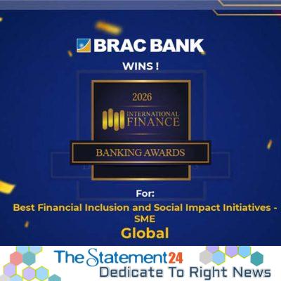 BRAC Bank Wins ‘Best Financial Inclusion and Social Impact Initiatives – SME Award’