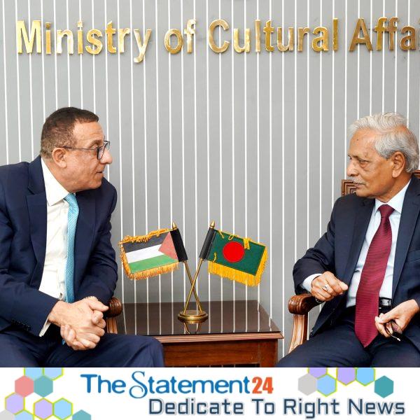 Palestine Ambassador Calls on Cultural Affairs Minister: Invitation Extended for Madrid Cultural Conference