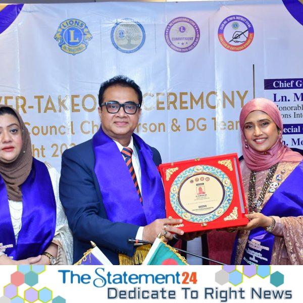 Lion Salma Adil MJF takes charge as President of Lions Club of Chittagong Dynamic City