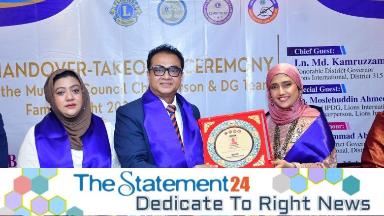 Lion Salma Adil MJF takes charge as President of Lions Club of Chittagong Dynamic City