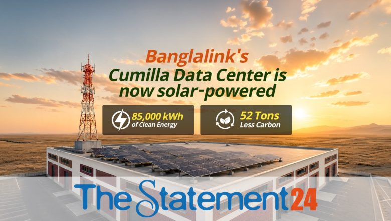 Banglalink installs 50-kW rooftop solar system at Cumilla data center