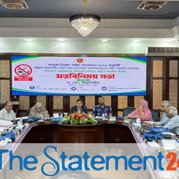 Meeting Held to Ensure 100% Tobacco-Free Govt Offices in Chattogram
